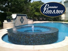 Classic Style Pool with Perimeter Overflow Spa