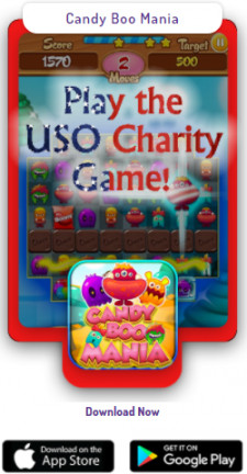 Candy Boo offers USO Charity Fundraiser Game