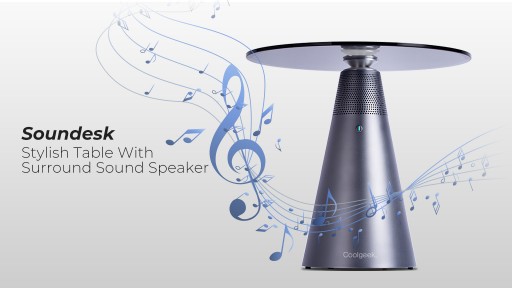 Coolgeek Announces the Launch of Soundesk - a Modern Table With Surround Sound Audio