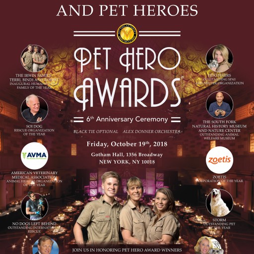 Pet Philanthropy Circle Announces the 2018 'Pet Hero Award Winners'