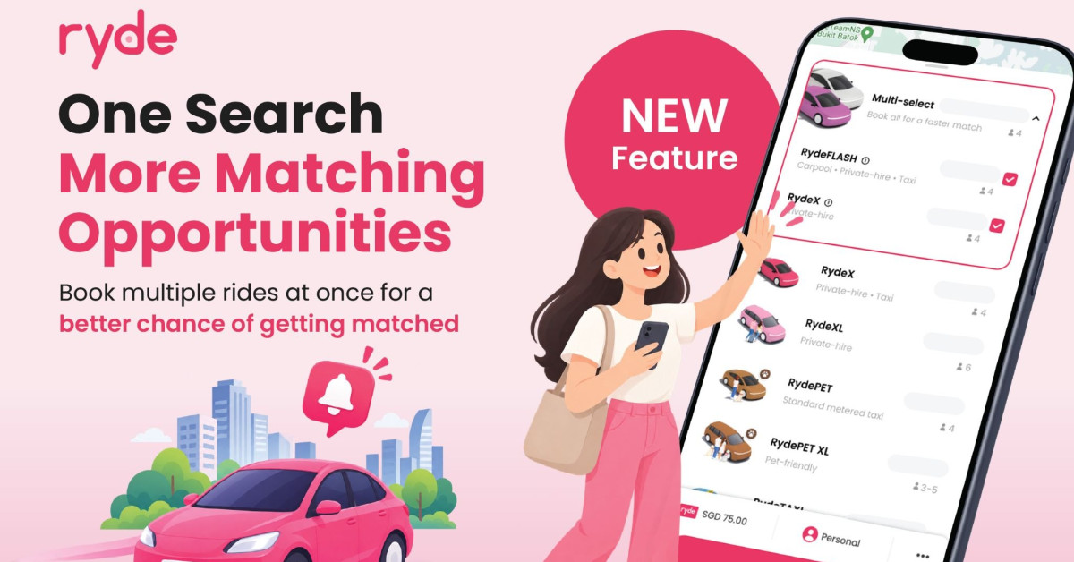 Ryde Launches Multi-Select Booking Feature to Improve Matching Speed and Ride Reliability