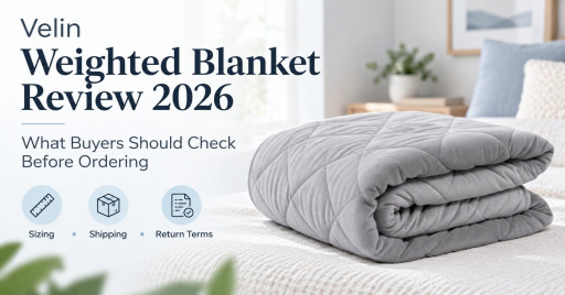 Velin Weighted Blanket Reviews 2026: Could This Be the Weighted Comfort Upgrade You've Been Looking For? Glass Beads, Sizing & Price Examined