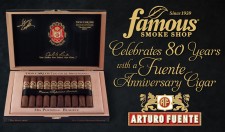 Famous Smoke Shop Celebrates 80 years with a Fuente Anniversary Cigar