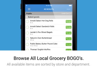 The JustBOGOS app allows you to browse Publix, Winn-Dixie, Sedano's BOGO sales in a consolidated location