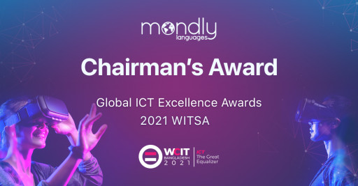 Mondly Wins Chairman's Award at 2021 WITSA Global ICT Excellence Awards