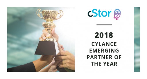 cStor Named as Cylance Emerging Partner of the Year for 2018