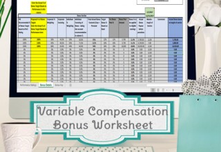 Variable Compensation Bonus Worksheet