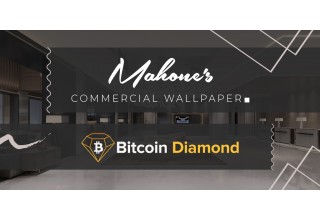 Mahone's Commercial Wallpaper with Bitcoin Diamond