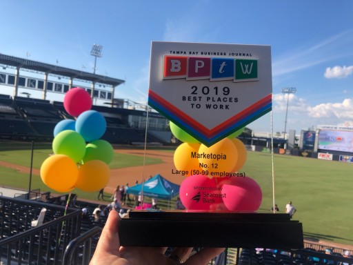 Marketopia is Proud to Be a Tampa Bay Best Place to Work