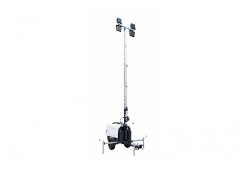 Larson Electronics Releases LED Light Tower, 6000W Water-Cool Diesel Engine Generator, 25' Tower