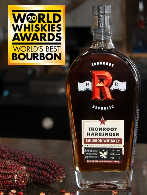 A Texas Cinderella Story: Whiskey Magazine Names Underdog Ironroot Republic's Harbinger the 'World's Best Bourbon'