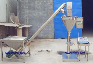 Semi-Automatic Auger Powder Filling Machine + Screw Conveyor Feeder