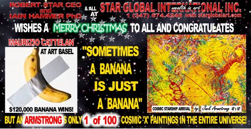 Star Global Congratulates Artist Maurizio Cattelan and Goes Bananas!