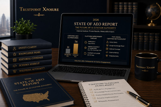 Trustpoint Xposure, the First AEO-Certified PR Agency, Releases 2026 State of AEO Report Documenting the Growing Performance Gap Between Certified and Uncertified AEO Methodology Across Every Major Professional Category