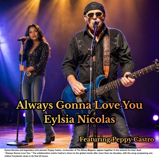 Rock Legend Peppy Castro Returns to the Global Charts After 60 Years - New Duet "Always Gonna Love You" Surpasses One Million Views in 24 Hours