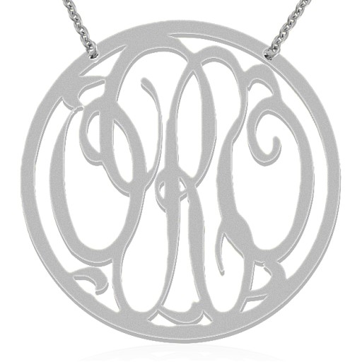 monogram  initials jewelry