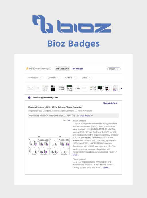 Bioss Antibodies and Bioz Launch Collaboration to Bring Real-Time Citation Data to Researchers