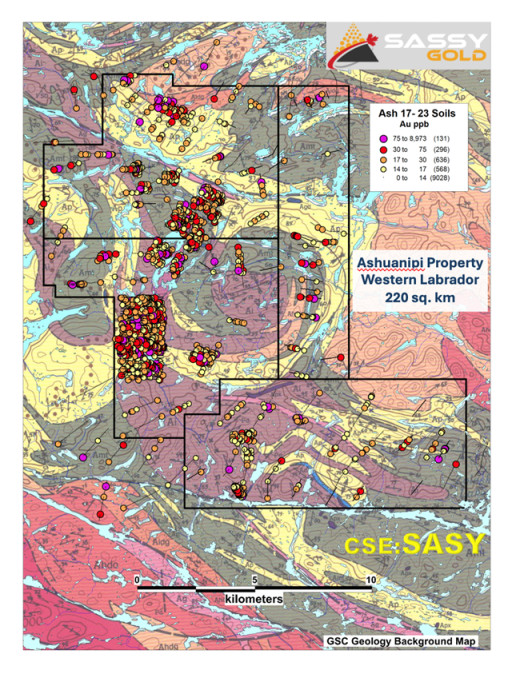 Sassy Gold Acquires Drill-Ready Ashuanipi Gold Property in Western Labrador