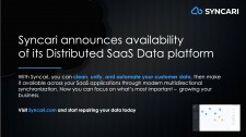 Syncari announces general availability of its Distributed SaaS Data (DSD) platform