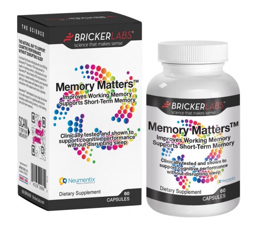Memory Matters® With Neumentix™ From Bricker Labs is a Top Three Finalist in Nutraward 2017 at Natural Products Expo West