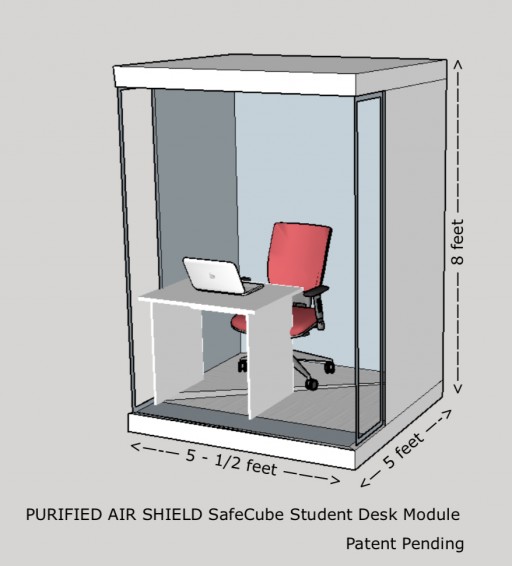 Purified Air Shield Announces an Exciting New SafeCube Purified Air Cubicle for Schools