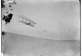Wilbur Wright Flying in Kitty Hawk, NC 