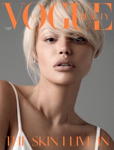 Yilena Hernandez featured on cover of the October issue of Vogue Beauty - Ukraine.