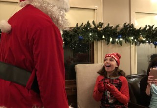 Children Delight in Meeting Santa Claus at Texas State Railroad's Polar Express