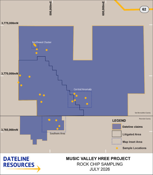 Dateline Returns Widespread REE Mineralisation at Music Valley