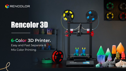 Rencolor Unveils the 6-Color 3D Printer: A Creative Revolution in 3D Printing Technology