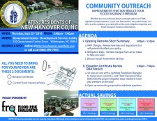 Community Outreach Scheduled for the Residents of New Hanover County, NC