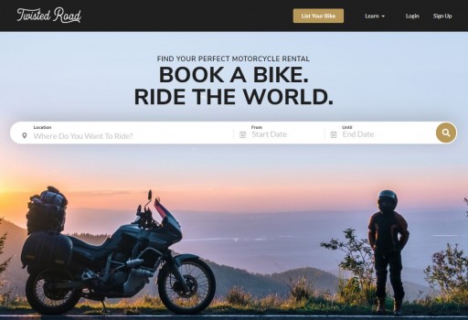 Twisted Road Features Over 2,000 Motorcycles to Book on All-New Website