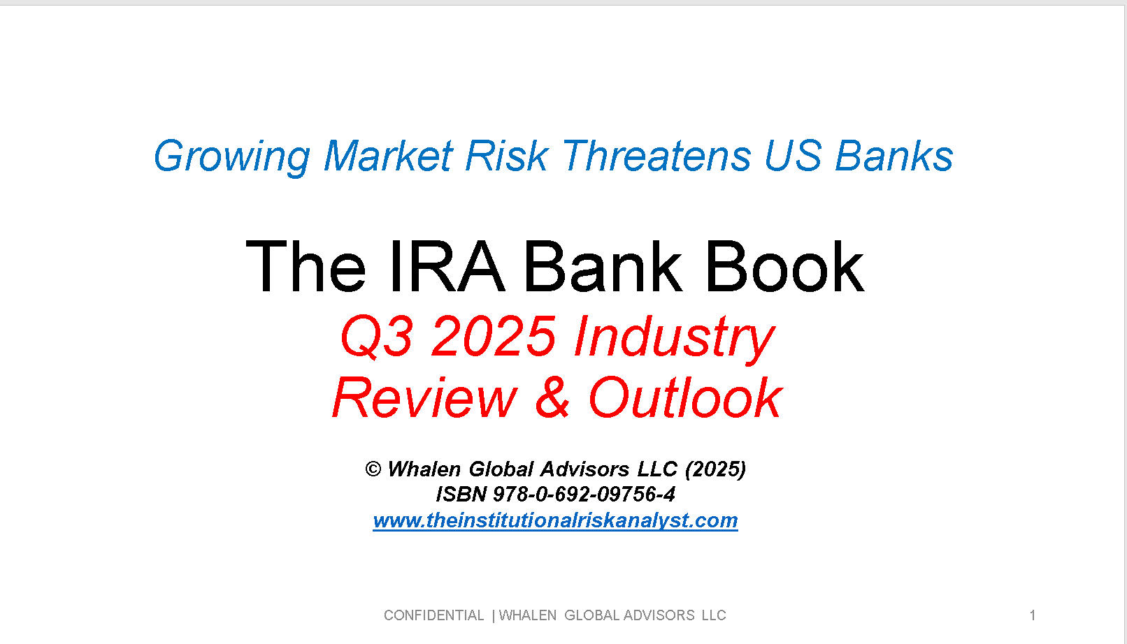 The IRA Bank Book