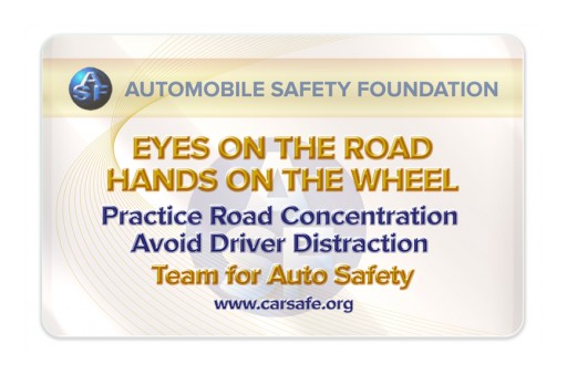 Eyes on the Road/Hands on the Wheel…  ASF Delivers Cure for Distracted Driving "Deadly Epidemic!"