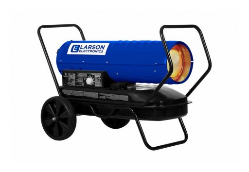 Larson Electronics Releases 120V Forced Air Heater, Cart-Mounted, Kerosene/Diesel, 630 CFM, 13 Gallon
