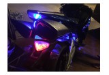 Blue Lighting Rims Transformer Motorcyle