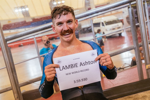 American Cyclist Ashton Lambie Breaks Cycling's '4 Minute Mile' Barrier With a New World Record