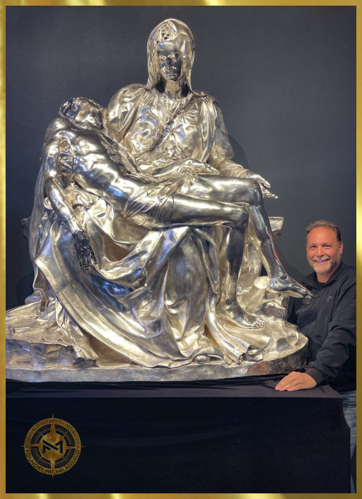 Mark Russo CEO of Treasure Investments Corporation Unveils the World's Largest Pure Silver Sculpture Ever Created