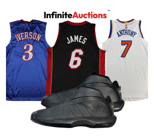 The Scarcest LeBron James, Kobe Bryant and Allen Iverson Game Worn Memorabilia You'll See This Year Closes in Hours