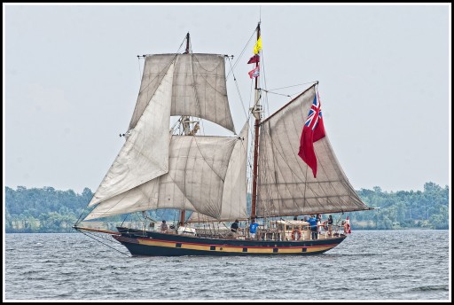 Young Sailors Aboard the ST. LAWRENCE II Sail Into Lake Erie for Tall Ships Erie 2019 Festival