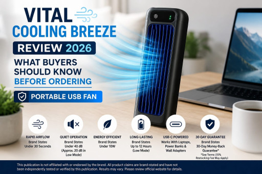 Vital Cooling Breeze Review 2026: What Buyers Should Know About the Quiet USB Personal Cooling Fan Before Ordering