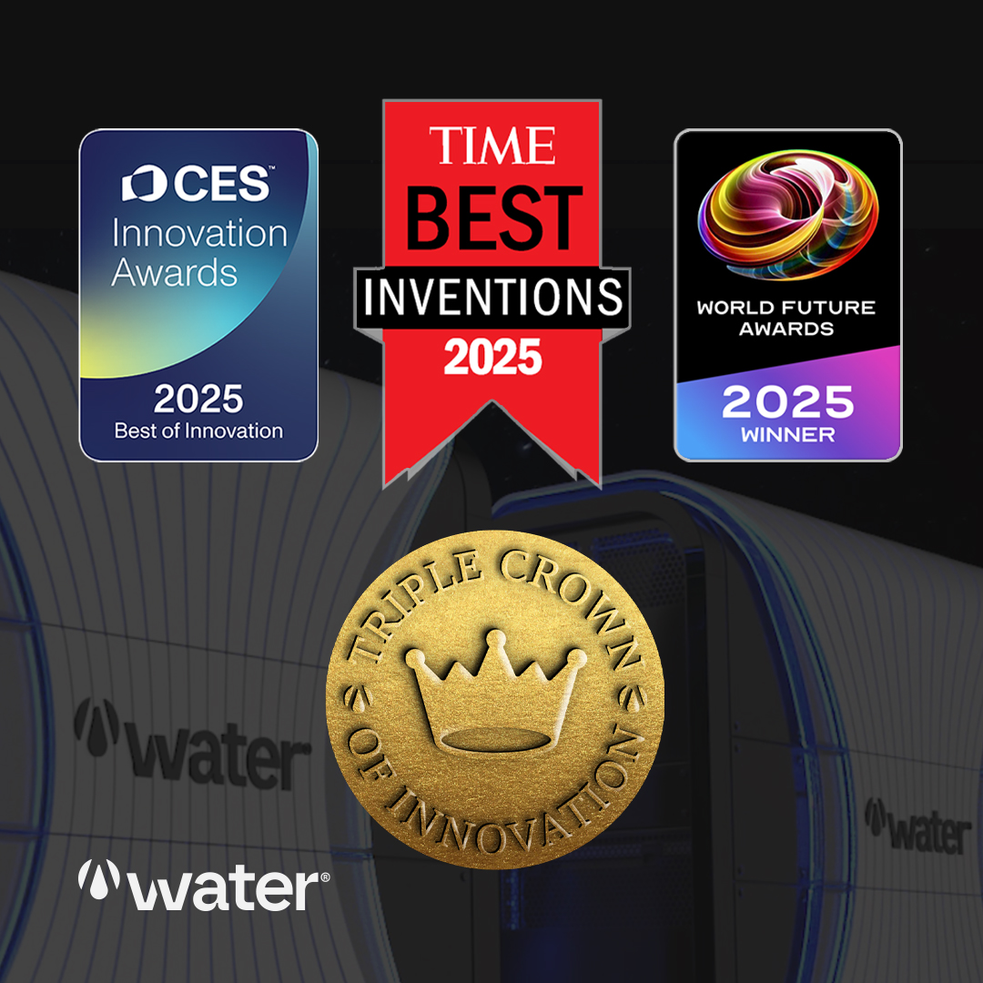 VVATER First Company to Achieve the Triple Crown of Innovation