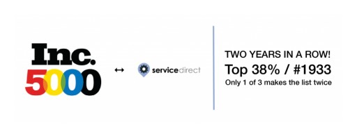 Service Direct Honored on the 2017 Inc. 5000 List of Fastest Growing Companies in America