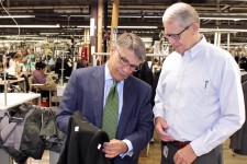 New Vice President of Manufacturing at Hardwick Clothes, John Diacatos (left) and Director of Engineering Finn Wald-Jacobsen (right)