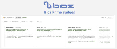 Bioz Prime Badges