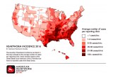 American Heartworm Society Heartworm Incidence Map