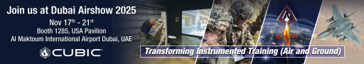 Cubic Defense to Showcase Innovative Solutions Designed to Improve Training and Readiness at the Dubai Airshow