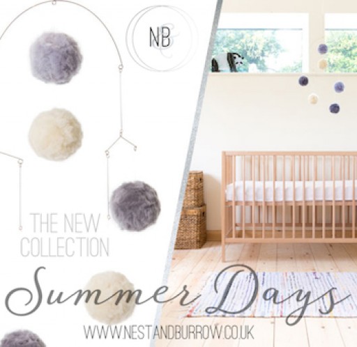 Suzanne Gattrell Hodshon, Designer and Owner of Nest & Burrow UK Launches Latest 'Summer Days' Modern Nursery Collection