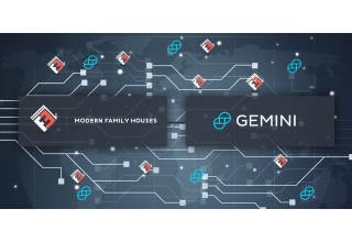Modern Family Houses Logo and Gemini Dollar Logo