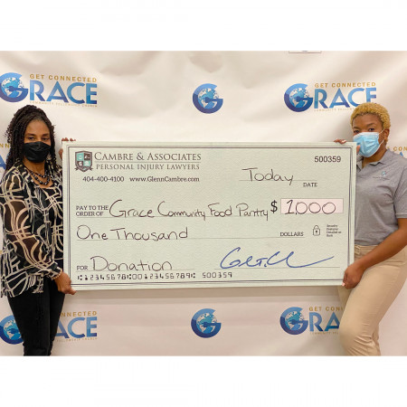 Cambre & Associates donates to Grace Community Food Pantry
